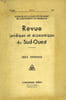 REVUE JURIDIQUE ET ECONOMIQUE DU SUD-OUEST, 8e ANNEE, N&deg; 1-2, 1957, SERIE JURIDIQUE. COLLECTIF