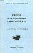 PRECIS D'ENSEIGNEMENT PROFESSIONNEL, EXPLOITATION TELEPHONIQUE. COLLECTIF
