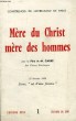 MERE DU CHRIST, MERE DES HOMMES, N° 1, 27 FEV. 1966, JESUS, 'NE D'UNE FEMME'. CARRE PERE A.-M.