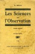 LESSCIENCES DE L'OBSERVATION, COURS MOYEN. GRILL C.