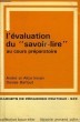 L'EVALUATION DU 'SAVOIR-LIRE' AU COURS PREPARATOIRE. INIZAN ANDRE & ALICE, BARTOUT DENISE