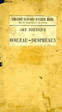 ART POETIQUE DE BOILEAU-DESPREAUX. DRIOUX ABBE