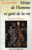 VERITE DE L'HOMME ET GOUT DE LA VIE, PARCOURS BIBLIQUES. SANTANER M.-A.