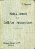 ORECIS D'HISTOIRE DES LETTRES FRANCAISES. HERRIOT EDOUARD