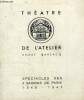 THEATRE DE L'ATELIER, ROMEO ET JEANNETTE. COLLECTIF
