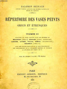 REPERTOIRE DES VASES PEINTS GRECS ET ETRUSQUES, TOME II. REINACH SALOMON