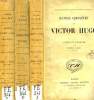 OEUVRES COMPLETES, ACTES ET PAROLES, 3 TOMES. HUGO Victor