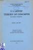 C. I. LEWIS' THEORY OF CONCEPTS, THE POSSIBILITY OF METAPHYSICS. LARKIN RONALD J., MSC