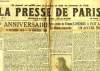LA PRESSE DE PARIS, EDITION DU MATIN, N° 1, MARDI 11 NOVEMBRE 1919. COLLECTIF