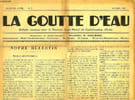 LA GOUTTE D'EAU, 1re ANNEE, N&deg; 1, OCT. 1934. COLLECTIF