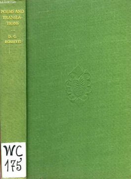 POEMS AND TRANSLATIONS. ROSSETTI DANTE GABRIEL