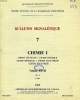 BULLETIN SIGNALETIQUE, 7, CHIMIE I, VOLUME XXVII, N&deg; 1, 1-5054. COLLECTIF
