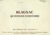BLAGNAC, QUESTIONS D'HISTOIRE, N° 1. COLLECTIF