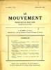 LE MOUVEMENT, 11e ANNEE, N° 103, MARS-AVRIL 1933. COLLECTIF