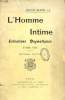 L'HOMME INTIME, ELEVATIONS DOGMATIQUES, TOME VIII. SAUVE CHARLES, S. S.