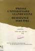 PRESSE UNIVERSITAIRE CLANDESTINE, RESISTANCE 1940-1945 (CATALOGUE). COLLECTIF