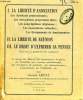 LA LIBERTE D'ASSOCIATION, LA LIBERTE DE REUNION, LE DROIT D'EXPRIMER SA PENSEE. AREXY GASTON