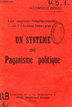 UN SYSTEME DE PAGANISME POLITIQUE. HOOG Georges