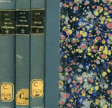 DE LA VIE ET DES VERTUS CHRETIENNES CONSIDEREES DANS L'ETAT RELIGIEUX, 3 TOMES. GAY Mgr CHARLES