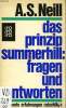 DAS PRINZIP SUMMERHILL: FRAGEN UND ANTWORTEN. SUTHERLAND NEILL ALEXANDER