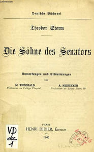 DIE SOHNE DES SENATORS (LIVRET DE NOTES)