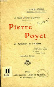 PIERRE POYET, LE CHRETIEN ET L'APOTRE