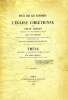 ESSAI SUR LES RAPPORTS DE L'EGLISE CHRETIENNE AVEC L'ETAT ROMAIN PENDANT LES TROIS PREMIERS SIECLES (THESE). DOULCET HENRY