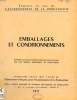EMBALLAGES ET CONDITIONNEMENTS, RAPPORT DU VOYAGE D'ETUDE EFFECTUE AUX ETATS-UNIS PAR UNE MISSION BRITANNIQUE DE PRODUCTIVITE. COLLECTIF