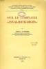 SUR LA COMPLEXE 'INVALIDITE-DECES'. DUSSART ROBERT L. G.