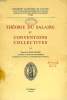 THEORIE DU SALAIRE ET CONVENTIONS COLLECTIVES. BOUCHARD MAURICE