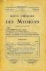REVUE D'HISTOIRE DES MISSIONS, 6e ANNEE, N° 1, MARS 1928. COLLECTIF