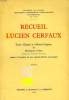 RECUEIL LUCIEN CERFAUX, TOME II, ETUDES D'EXEGESE ET D'HISTOIRE RELIGIEUSE DE Mgr CERFAUX, REUNIES A L'OCCASION DE SON 70e ANNIVERSAIRE. COLLECTIF