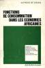 FONCTIONS DE CONSOMMATION DANS LES ECONOMIES AFRICAINES. SOUSA ALFREDO DE