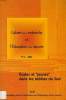 CAHIERS DE LA RECHERCHE SUR L'EDUCATION ET LES SAVOIRS, N° 1, 2002, ECOLES ET 'JEUNES' DANS LES MEDIAS DU SUD. GERARD ETIENNE, PROTEAU LAURENCE
