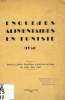 ENQUETES ALIMENTAIRES EN TUNISIE (1951). COLLECTIF