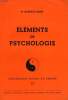 ELEMENTS DE PSYCHOLOGIE. MORF Dr GUSTAVE