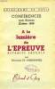 A LA LUMIERE DE L'EPREUVE, RETRAITE PASCALE. CORDONNIER CHANOINE Ch.