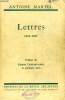 LETTRES, 1924-1931. MARTEL ANTOINE