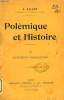 POLEMIQUE ET HISTOIRE, II. QUESTIONS RELIGIEUSES. AULARD A.