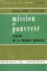 MISSION ET PAUVRETE, L'HEURE DE LA MISSION MONDIALE. MERCIER Mgr et LE GUILLOU M. J.