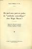 EN QUEL SENS PEUT-ON PARLER DE 'METHODE SCIENTIFIQUE' CHEZ ROGER BACON ?. MEYER GILLES, O. F. M.