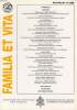 FAMILIA ET VITA, ANNO VIII, N° 1-2, 2003. COLLECTIF