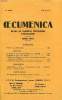 OECUMENICA, 4e ANNEE, N° 1, AVRIL 1937, REVUE DE SYNTHESE THEOLOGIQUE TRIMESTRIELLE. COLLECTIF