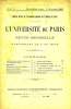 L'UNIVERSITE DE PARIS, 18e ANNEE, N° 119, NOV. 1903. COLLECTIF