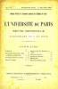 L'UNIVERSITE DE PARIS, 18e ANNEE, N° 120, DEC. 1903. COLLECTIF