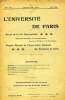 L'UNIVERSITE DE PARIS, 19e ANNEE, N° 125, MAI 1904. COLLECTIF