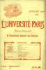 L'UNIVERSITE DE PARIS, 20e ANNEE, N° 7 (NOUVELLE SERIE), JUILLET 1905. COLLECTIF