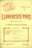 L'UNIVERSITE DE PARIS, 21e ANNEE, N° 14 (NOUVELLE SERIE), AVRIL 1906. COLLECTIF