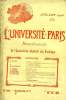 L'UNIVERSITE DE PARIS, 21e ANNEE, N° 17 (NOUVELLE SERIE), JUILLET 1906. COLLECTIF
