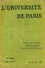 L'UNIVERSITE DE PARIS, 23e ANNEE, MARS 1907. COLLECTIF